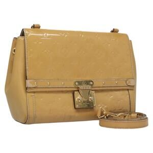 LOUIS VUITTON Monogram Vernis Venice Shoulder Bag Citrin M90277